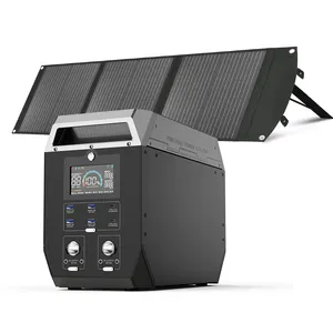 EU stock 5000w 300W black generator stations battery solar portable power station 2000w for outdoor