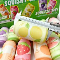 Hot verkopende schattige macaron fruit frisdrankblikje fidget toy slow rebound decompressie speelgoed groothandel fabriek