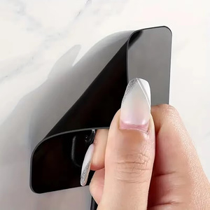 Gancho adhesivo negro personalizado autoadhesivo impermeable baño inodoro cocina accesorio práctico - Product Image 4