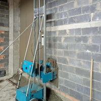 Machine automatique de rendu de plâtrage de mur intérieur pour le moteur de composant de noyau de construction pour des projets de salle de bâtiment