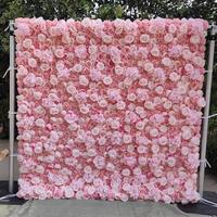 Dekorasi Pesta Pernikahan Rose Love Arch, Dinding Bunga Buatan Gulung, Latar Belakang Dinding Bunga
