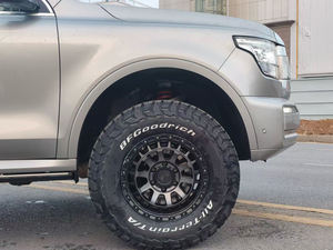 Jantes tout-terrain 17x8.5 ET0 6x139.7 Flow Formed compatibles avec Toyota Prado J120 J150 4Runner Tacoma FJ Cruiser Hilux, finition noir mat - Product Image 2