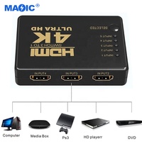 Équipements Audio vidéo OEM 4k 5 en 1 sortie commutateur hdmi 5x1 commutateur hdmi 5 ports avec télécommande IR