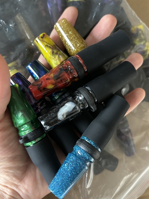 Portable Frosted Resin Hookah Shisha Mouth Tips for Narguile Mouthpieces Chicha Accessories Smoking Gift Box Pattern