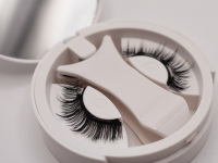 Ensemble de cils magnétiques pré-collés Divine réutilisables en cheveux synthétiques, anti-allergie, pour les fêtes, avec bande transparente et aimants invisibles