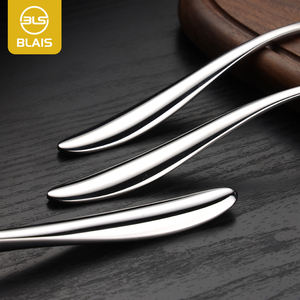 Ensemble de couverts de haute qualité, écologiques, BLAIS/ODM, en acier inoxydable 304, finition miroir argenté, style occidental nordique européen, pour hôtel - Product Image 5