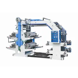 High Speed 4 Color Roll to Roll Flexographic/Flexo Printing Machine for Film/pp woven bag