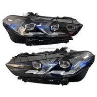 Phares LED automobiles pour BMW X5 (G18/G05) : Ensemble de phares laser avec bande lumineuse bleue (2023-2026)