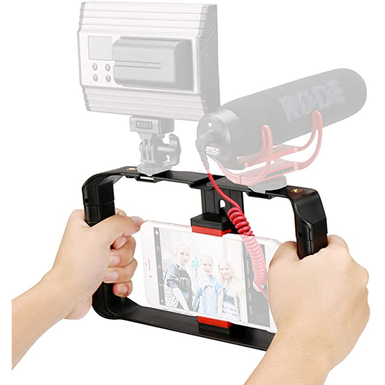 Universal Smartphone Video Rig Kit | Handheld Mobile Phone Stabilizer for iPhone, YouTube, TikTok &amp; Live Streaming