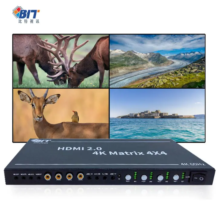 Bitdisplays supporta DTS dolby-ac3 DSD Digital Media Matrix Switcher Switcher matrice HDMI 4K