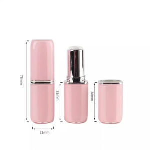 Tubo de lápiz <span class=keywords><strong>labial</strong></span> rosa cuadrado de gama alta para damas Capacidad de 3G con logotipo de serigrafía para brillo de labios Uso de corrector de bálsamo <span class=keywords><strong>labial</strong></span> - Product Image 5