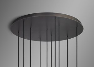 Lámpara de Techo Moderna YH de 10 Luces, Diseño Ovalado Colgante, Estilo Contemporáneo para Comedor, Escaleras Circulares - Product Image 4