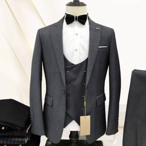 Moins cher Hommes Classique TR tissu 2 Pièces Slim Fit Suit bal groomsman costumes de <span class=keywords><strong>mariage</strong></span> en stock - Product Image 3