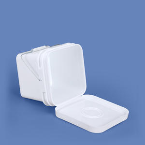 <span class=keywords><strong>Seau</strong></span> carré en plastique robuste avec couvercle et poignée, 4L, 5L, 8L, 10L, 16L, 20L, 25L, pour vis en vrac et dosettes de lessive - Product Image 4