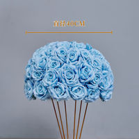 Boule de fleurs artificielles rouges en gros, centre de table de mariage, boule de roses, centre de table, grande composition florale pour mariage