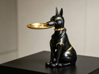 Statue d'animal en polyrésine faite à la main décoration de la maison personnalisée chat et souris Sculpture résine artisanat peint par des artistes