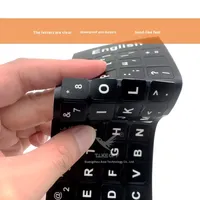 Autocollants de clavier en PVC imperméable mat en gros pour ordinateurs portables, plusieurs couleurs, centaines de langues, en stock, livraison immédiate