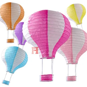 Hot Air Balloon Shaped Paper Sky Lantern For Kids Birthday Party Wedding Decoration