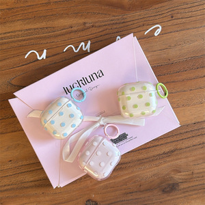 Estuche Protector Transparente con Diseño de Puntos para Apple Airpods Pro 3, Caja de Carga Transparente para Auriculares Inalámbricos Airpods 1 2 3 4 - Product Image 5