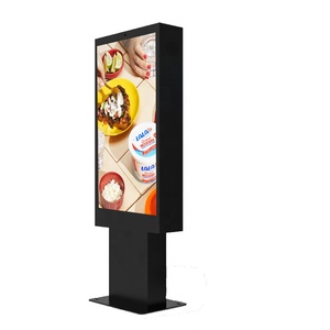 49inches Fanless Outdoor Advertising Screen Drive Thru System LCD Menu Board Waterproof Kiosk <strong>Totem</strong> Digital Sign Signage Display - Product Image 3