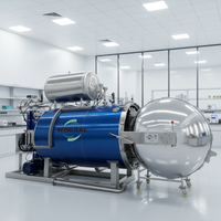 Nouvelle machine automatique horizontale de pré-cuisson du thon, stérilisateur à autoclave pour aliments en conserve