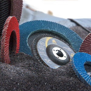 DELUN Chine Direct haute Performance 115 mm oxyde de zircone roue à lamelles en acier inoxydable pour meuleuse de colère - Product Image 3