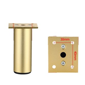 Pata de Mueble de Aleación de Aluminio, Diseño Minimalista, Soporte Resistente para Gabinete, Forma Redonda - Product Image 3