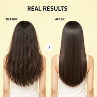 OEM Soin Coiffant Double Action Hydratant Volumisant Anti-Frisottis pour Cheveux Épais, Léger, Fini Non Gras, Lissant