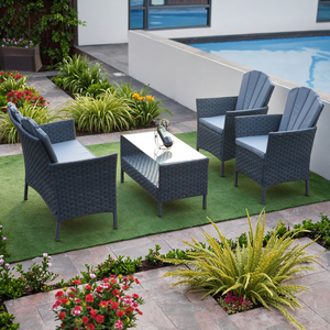 Modern Rattan Sofa Set Furniture Comfortable Outdoor <strong>Garden</strong> Sofa for Dining Living Courtyard Hot Sale in <strong>UK</strong> Market - Product Image 6