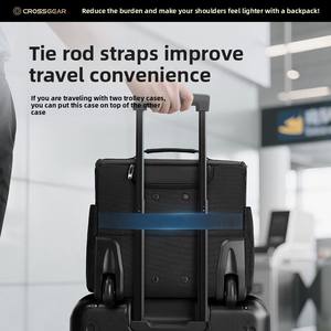 CROSSGEAR Prix de gros Bagage à roulettes en nylon imperméable à carreaux avec 2 roues pivotantes et sac à roulettes extensible durable - Product Image 6