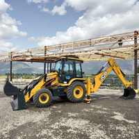 Chargeuse-pelleteuse JCB 3CX originale d'occasion chargeuse compacte antidérapante 3 tonnes de haute qualité bon marché large gamme d'accessoires