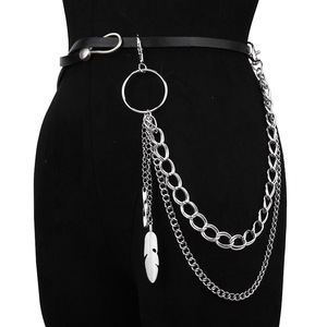 Cadena para Pantalones yueliFeather de Doble Capa, Estilo Punk, de Aleación de Zinc, para Uso Diario - Product Image 2
