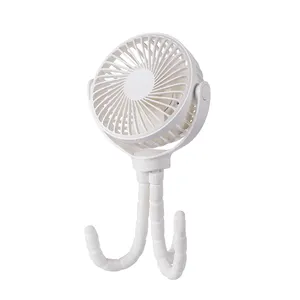 Upgraded 360 Rotate Rechargeable Mini Handheld Stroller Fan Flexible Tripod Personal Portable Baby Fan