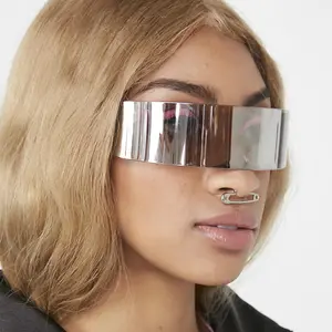 Hot Ins Cyberpunk Mode Sonnenbrille klassische futuristische Gafas de Sol Männer und Frauen Großhandel Party coole Brillen benutzer definierte