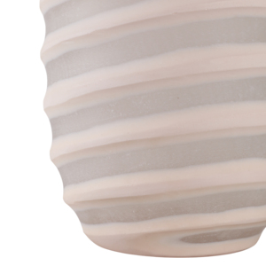 Vaso decorativo in vetro intagliato per composizioni floreali da appoggio, per soggiorno, camera da letto, ufficio. - Product Image 5