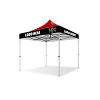 Tente pliante robuste 4x4m, imperméable et résistante aux intempéries, avec logo personnalisable, auvent extérieur à installation rapide, offrant une protection solaire instantanée