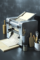 Machine à nouilles électrique coupe-pâtes domestique pour spaghetti, fettuccine, emballages de boulettes