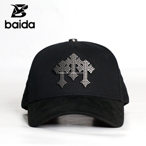 Chất lượng hàng đầu thêu Mũ bóng chày 24K mạ vàng chéo gorras barbas Mũ bán buôn tùy chỉnh logo của bạn - Product Image 5