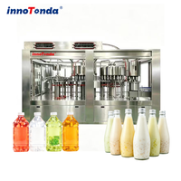 Unidad Monobloque de Llenado para Boba de Leche de Coco, Enjuague de Botellas PET, Llenado de Boba, Llenado de Líquidos y Tapado por Rosca