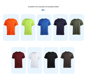 T-shirt sportive <span class=keywords><strong>in</strong></span> poliestere all'ingrosso ad asciugatura rapida con stampa logo personalizzata, design neutro e tessuto pettinato <span class=keywords><strong>in</strong></span> blocco - Product Image 5