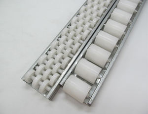 Riel deslizante ancho 85*33 transportador de ruedas engrosadas reforzado pista de rodillos de aluminio industrial pista de transportador de rodillos de almacén - Product Image 6