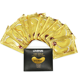 Logotipo privado Nenhum MOQ Folha de massagem sob o tapa-olho cosméticos naturais sem efeito colateral ouro <span class=keywords><strong>eye</strong></span> mask para Puffiness - Product Image 1