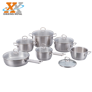 Juego de Ollas y Sartenes de Acero Inoxidable Chefmate de 12 Piezas para Cocina <span class=keywords><strong>India</strong></span> - Product Image 1