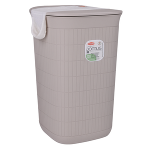 Porta biancheria plastica riciclata (50Lt) DOMUS HOME COLLECTION Greige 90201 - Product Image 2