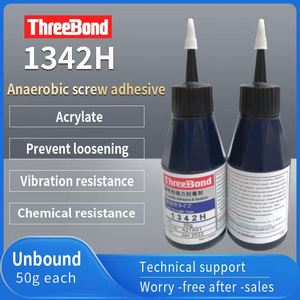 Zyq147 ThreeBond TB1342H Adhésif époxy bleu pour blocage des filetages, scellant, 50g, remplissage, reconstruction, collage de surfaces métalliques - Product Image 2