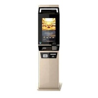 Machine de commande automatique de 21,5 pouces avec imprimante de tickets et système de paiement par carte de crédit Kiosque en libre-service extérieur