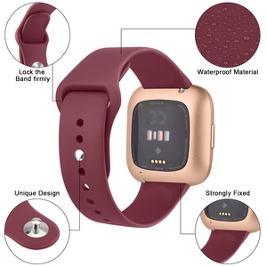 Silicone ban nhạc đồng hồ tương thích với Fitbit Versa 2/Versa/Fitbit Lite Smartwatch thay thế vòng đeo tay thể thao không thấm nước Watchband - Product Image 2