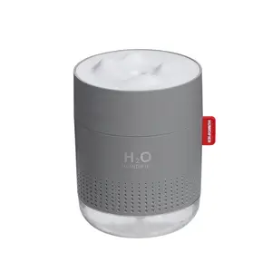 便携式超声波加湿器 500ML 雪山 H2O USB 加湿器扩散器与浪漫的夜灯