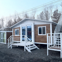 Maison de conteneurs de luxe de 40 pieds, 3 à 4 chambres, une salle de bain, maisons de conteneurs pliables préfabriquées, maison de conteneurs préfabriquée à vendre