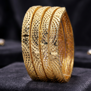 Wholesale Dye Gold Plated Fashion Bangles, Traditional Design Bangles, Brass Gold Filled Bangle, Gold Filled Jewelry Oro Joyeria - Product Image 4